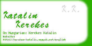 katalin kerekes business card